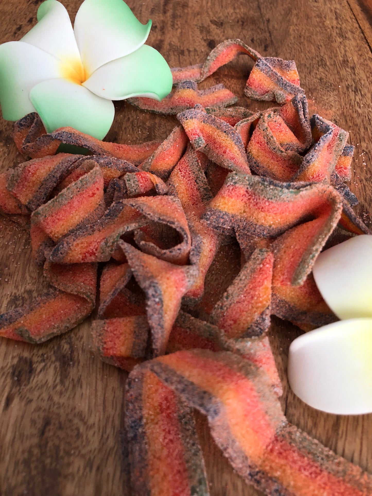 Sour Rainbow Belts w/li hing mui